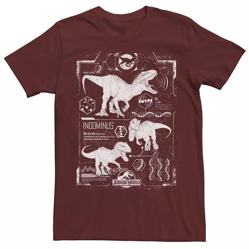 Mens Jurassic World Indominus Rex Schematic Tee, Mens Product Image