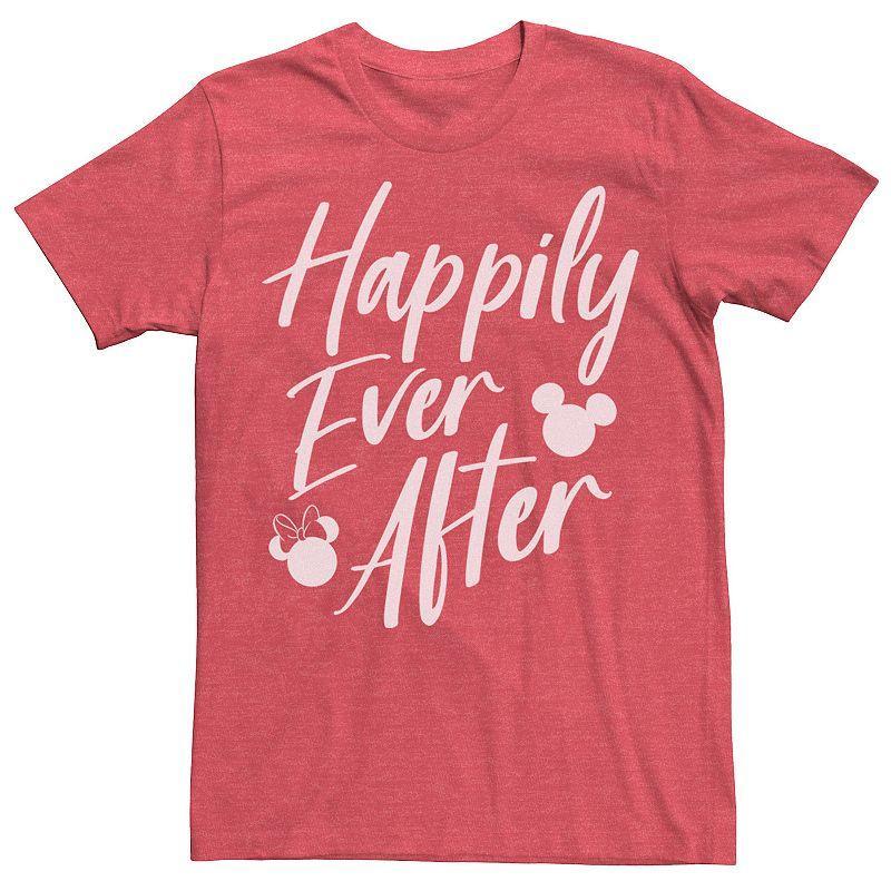 Disney's Mickey Mouse Men's Happily Ever After Cursive Text Logo Tee,  Product Image