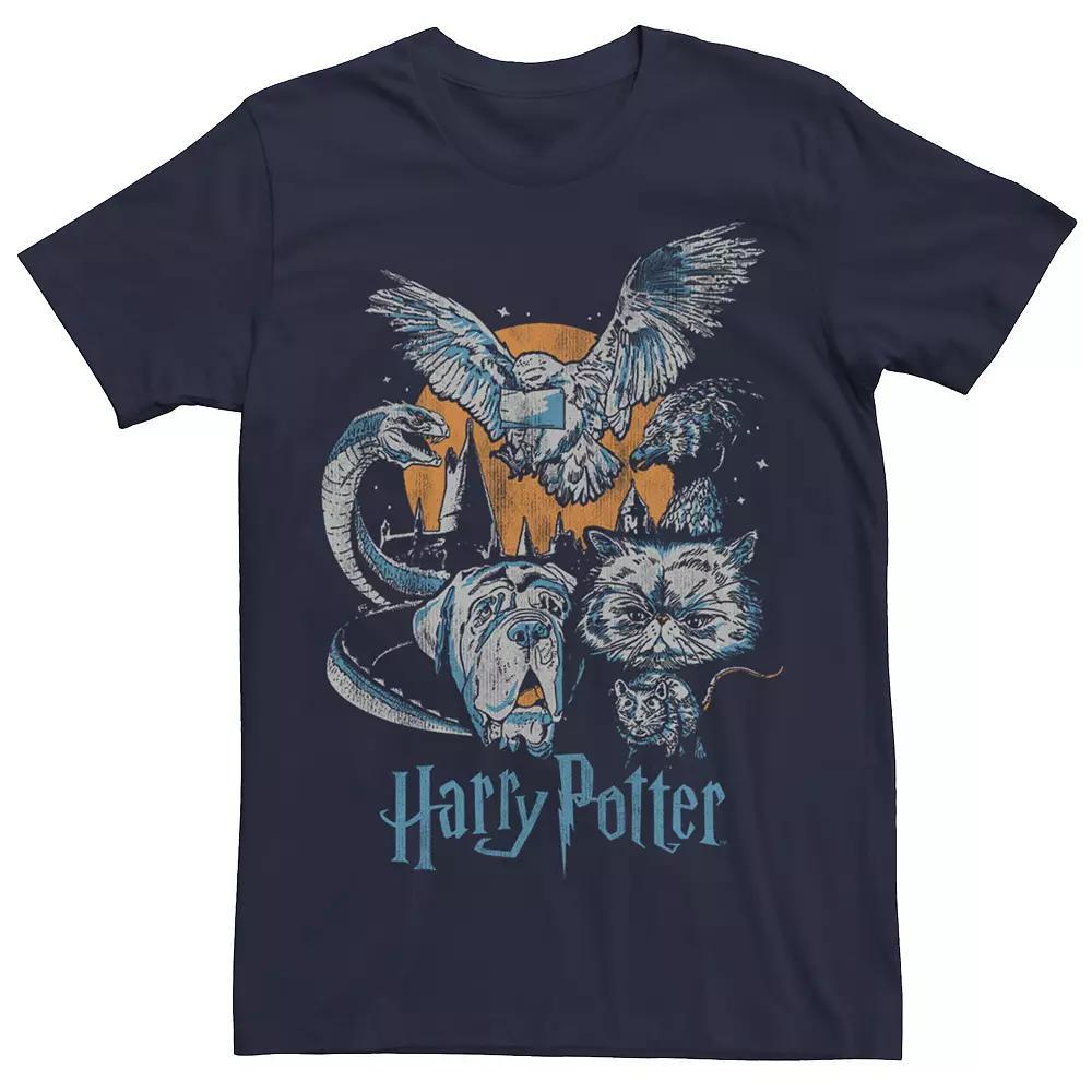 Men's Harry Potter Familiars Distressed Collage Tee,  Product Image