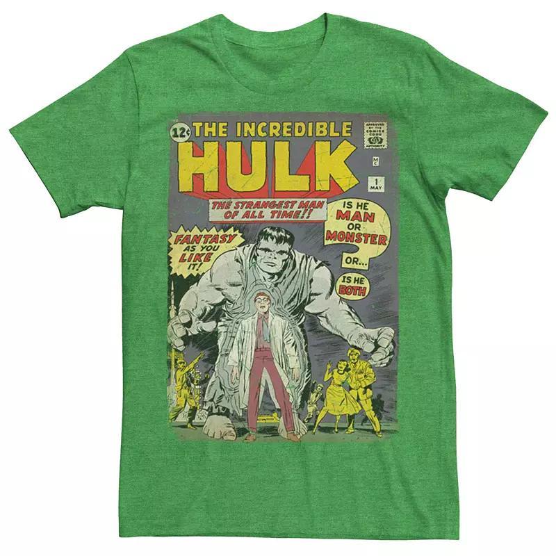 Men's Marvel The Incredible Hulk First Comic Cover Tee,  Product Image