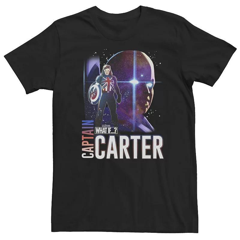 Big & Tall Marvel What If Carter And Watcher Galactic Poster Tee, Men's, Size: Large Tall, Black Product Image