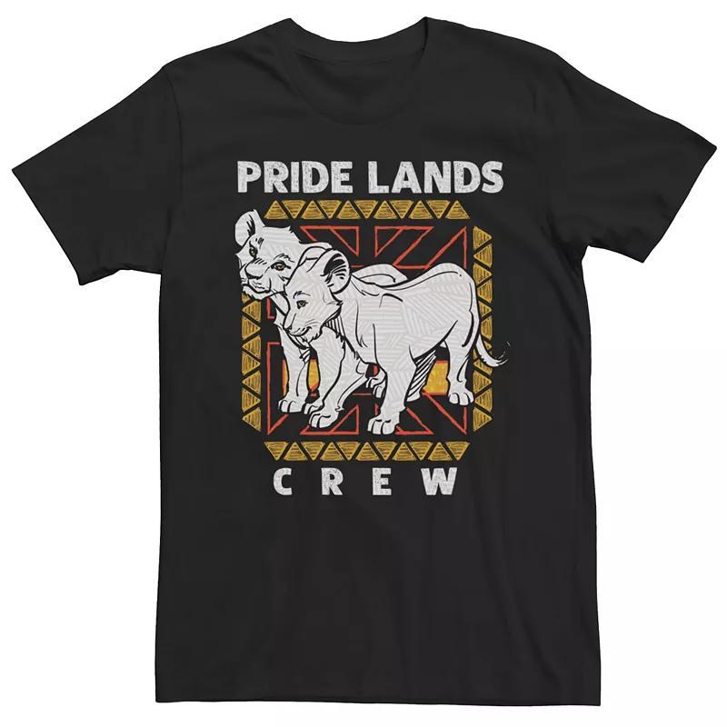 Disney's The Lion King Men's Simba & Nala Pride Lands Crew Graphic Tee, Size: Medium, Black Product Image