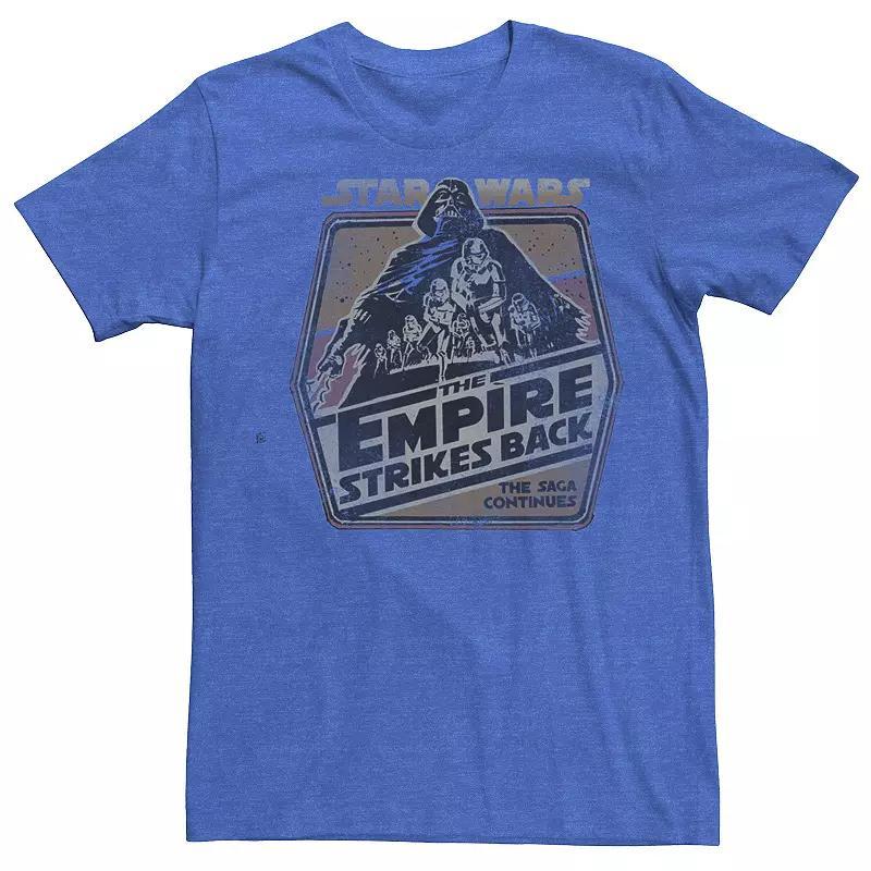 Men's Star Wars Darth Vader The Empire Strikes Back Badge Tee, Size: XL, Royal Grey Product Image