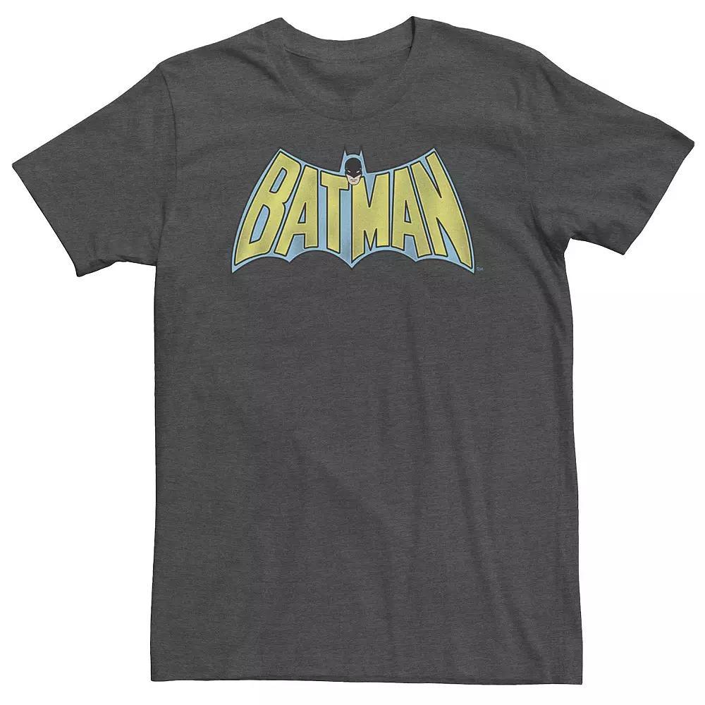 Big & Tall DC Comics Batman Vintage Bold Text Logo Tee, Men's,  Product Image