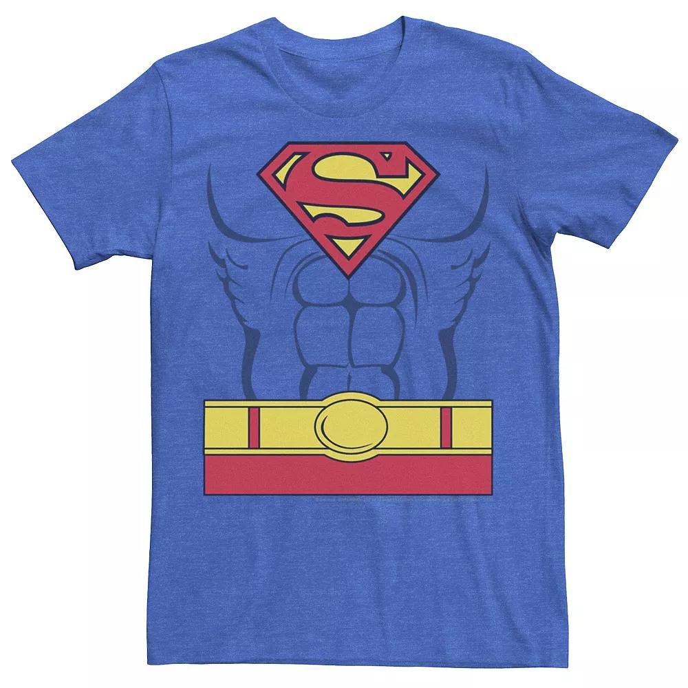 Men's DC Comics Superman Costume Tee, Size: XXL, Royal Grey Product Image