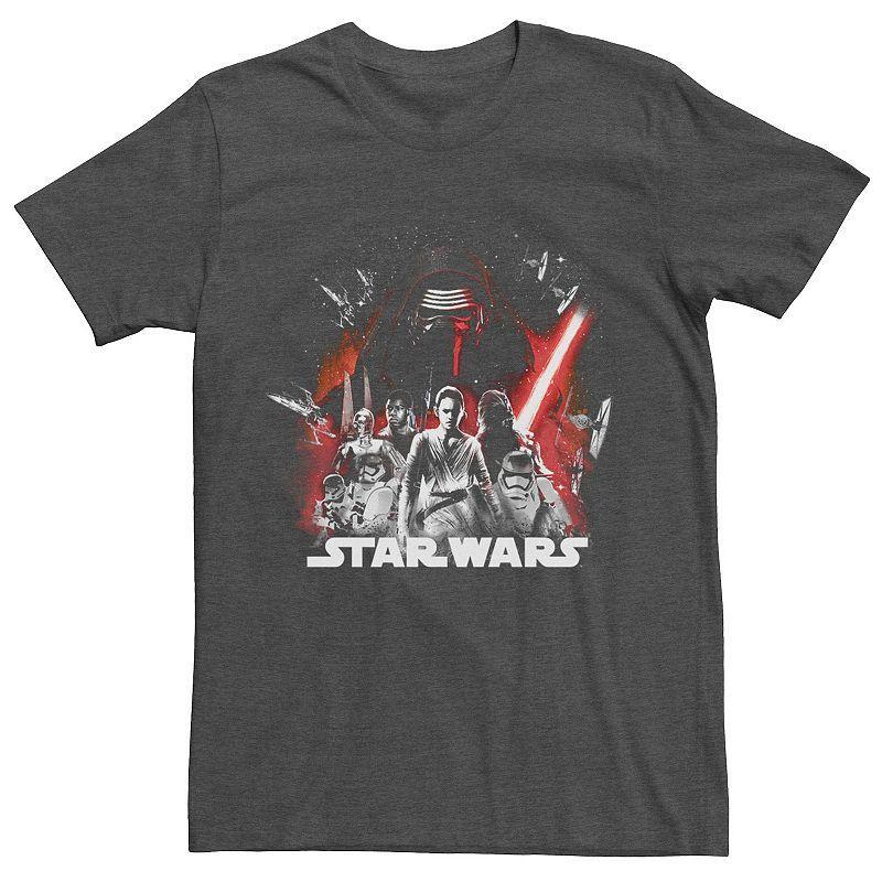 Mens Star Wars The Awakening Poster Tee Grey Heather Product Image