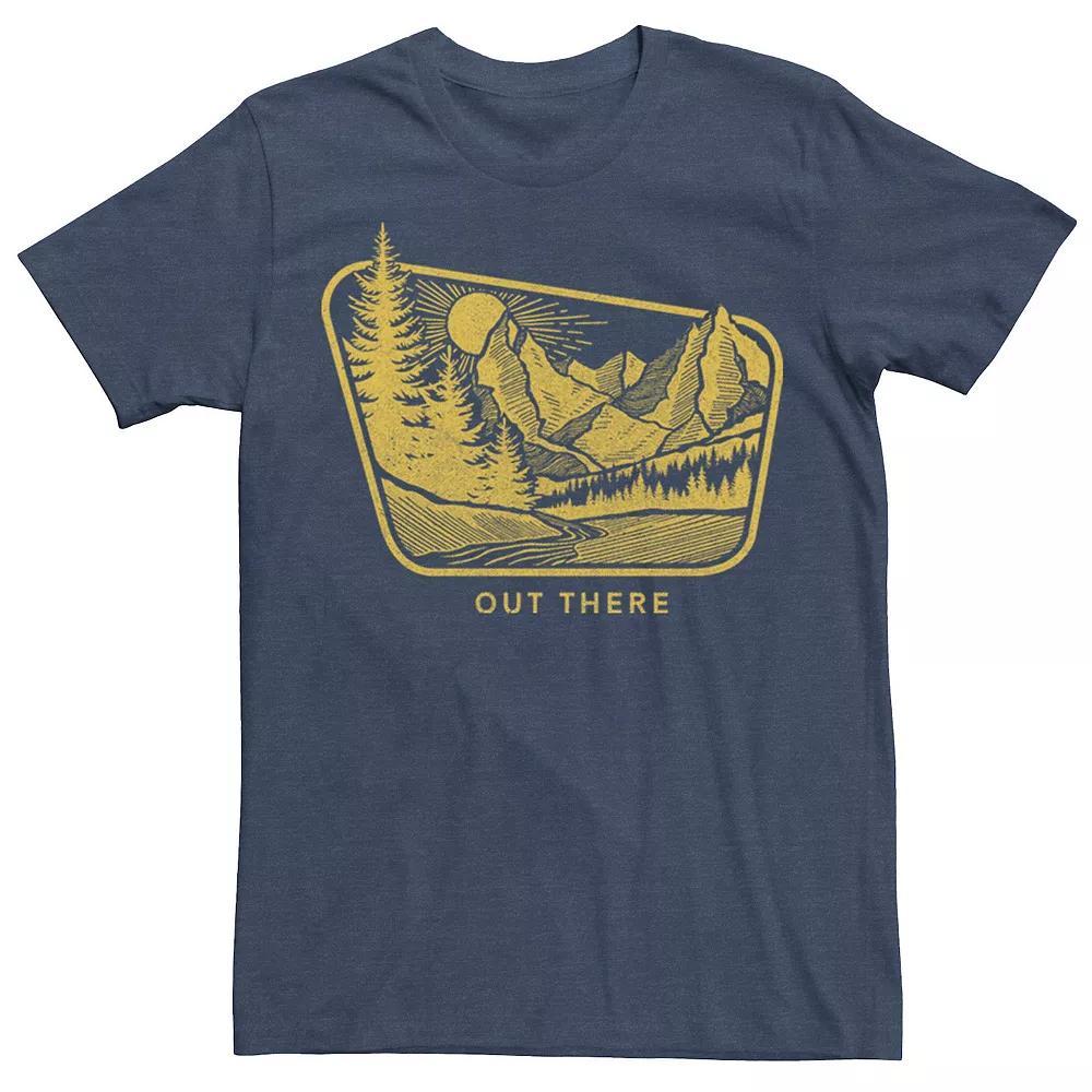 Men's Fifth Sun Out There Mountains And River Tee, Size: Large, Navy Grey Product Image