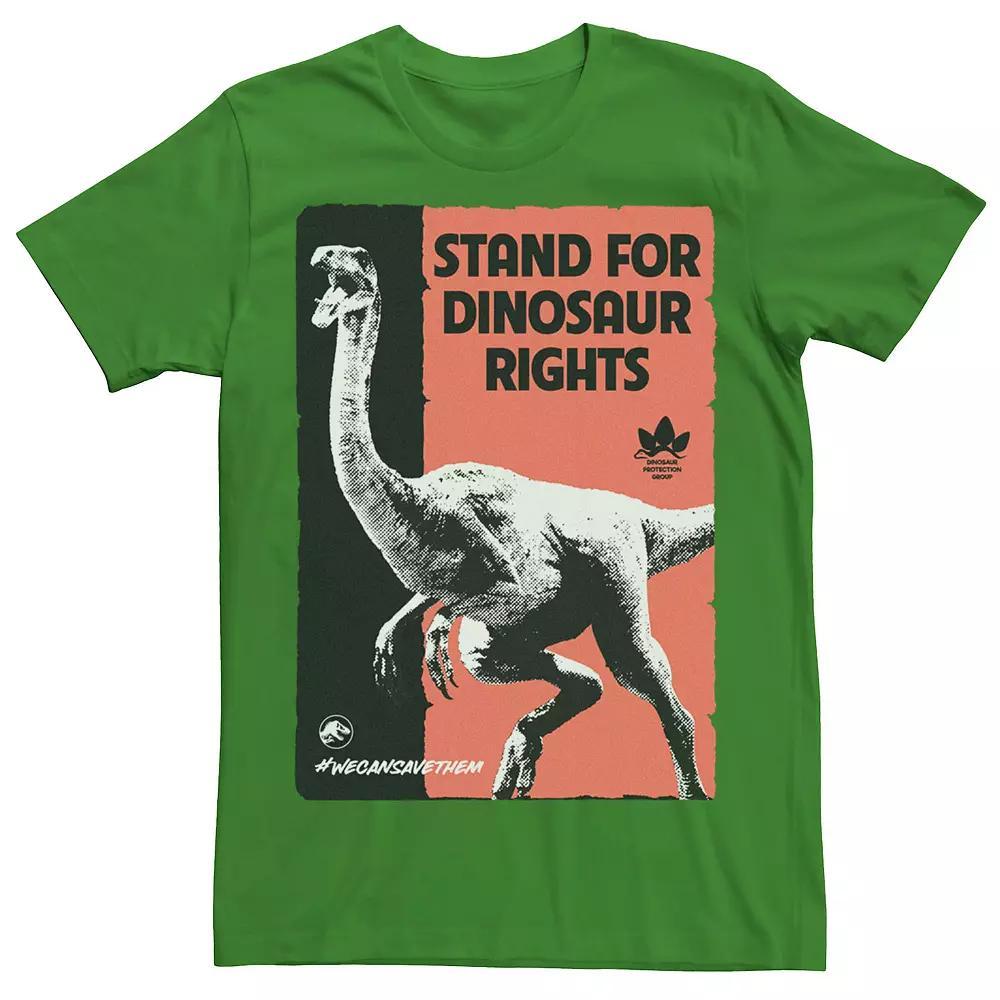 Men's Jurassic World Stand For Dinosaurs Poster Tee, Size: XXL, Kelly Grey Product Image