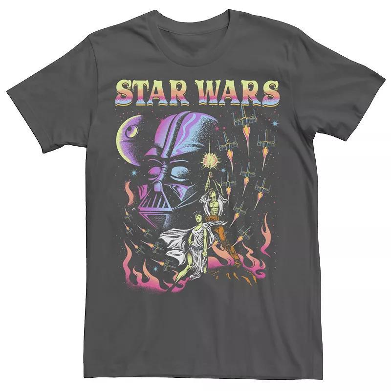 Men's Star Wars Vintage Darth Vader Poster Fill Tee, Size: XL, Black Product Image