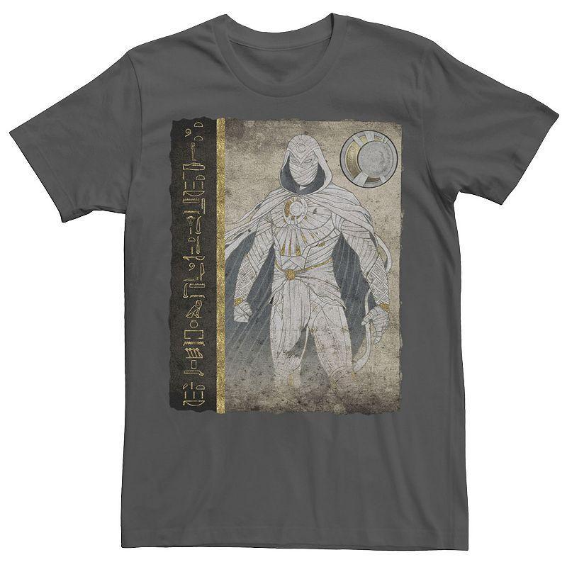 Men's Marvel Moon Knight Scroll Fragment Glyphs Tee, Size: XS, Grey Product Image