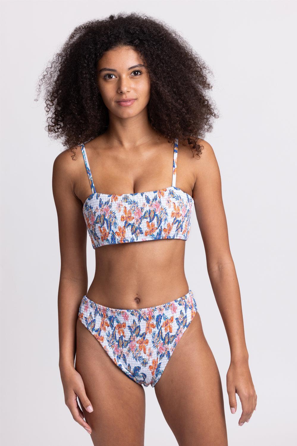 Hazel Smocked Bikini Bottom - Flora Tiki Female Product Image
