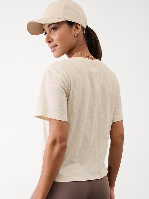 Essential Slub V-Neck Tee Product Image