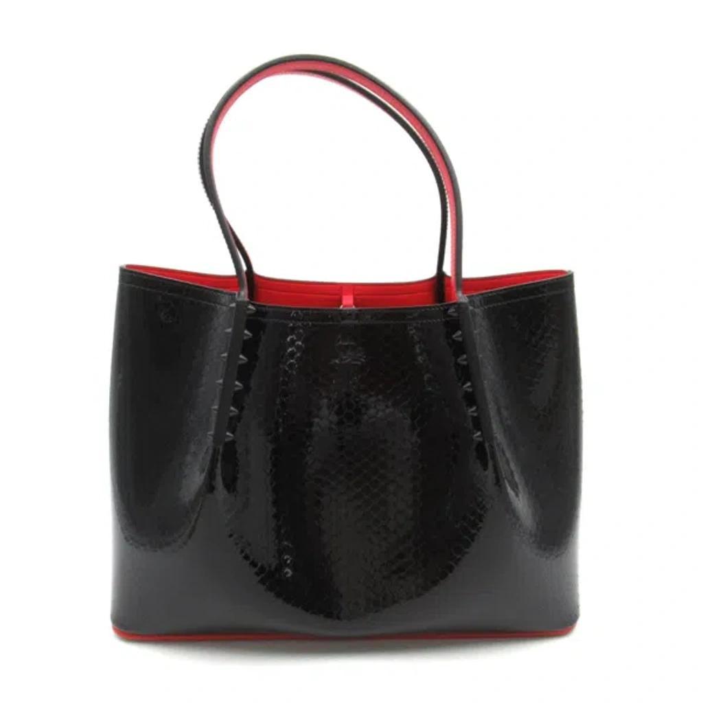 CHRISTIAN LOUBOUTIN Leather Tote Bag In Black Product Image