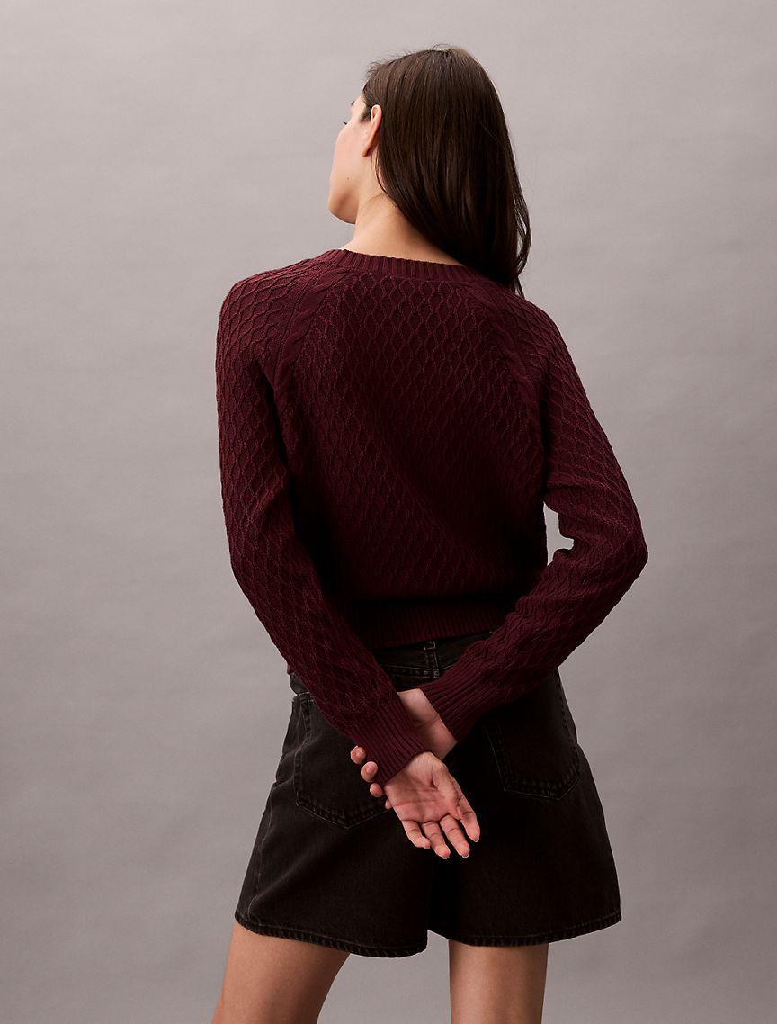 Cable Knit Classic Sweater Product Image
