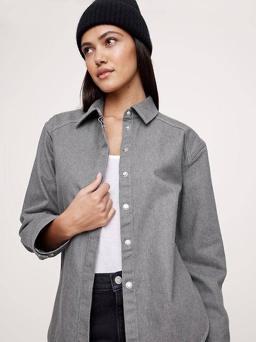 Tailored Denim Overshirt Product Image