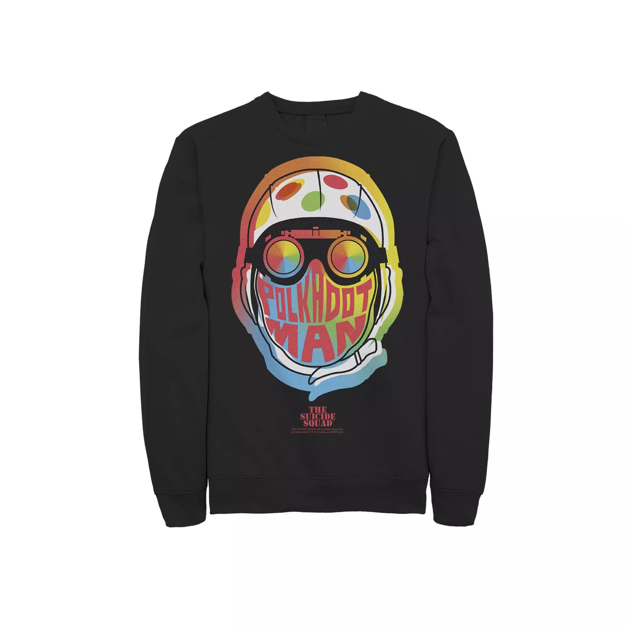 Men's The Suicide Squad Polkadot Man Retro Logo Sweatshirt,  Product Image