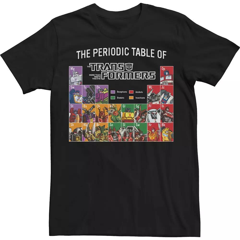 Men's Transformers The Periodic Table Of Transformers Tee,  Product Image