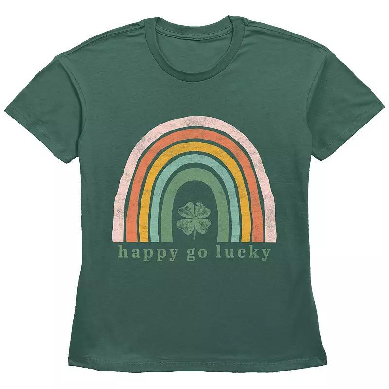 Women's Happy Go Lucky Graphic Tee, Girl's,  Product Image