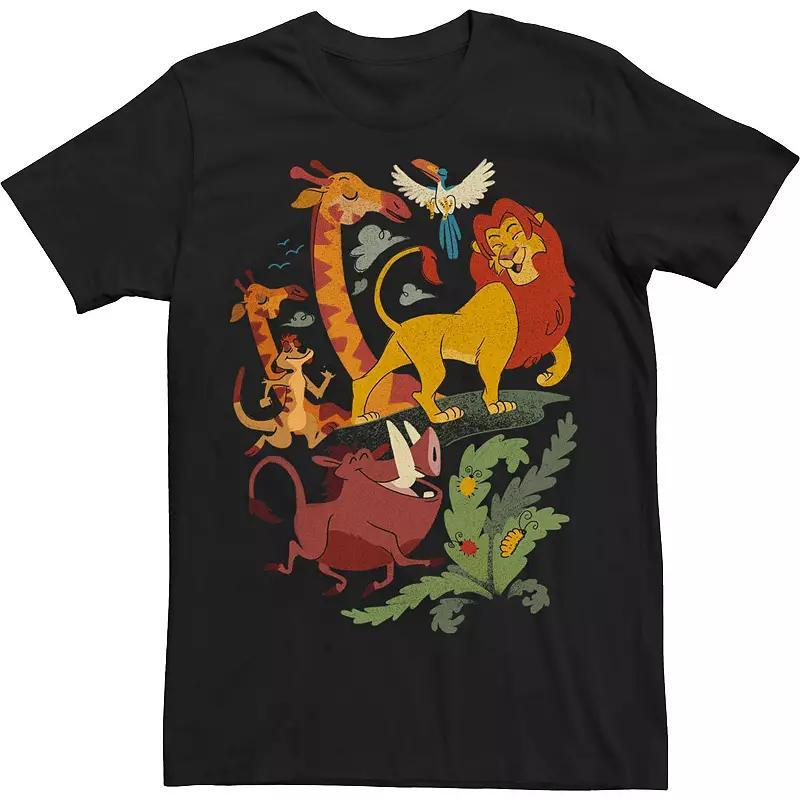 Disney's The Lion King Big & Tall Friends Animated Portrait Tee, Men's, Size: 5XL, Black Product Image