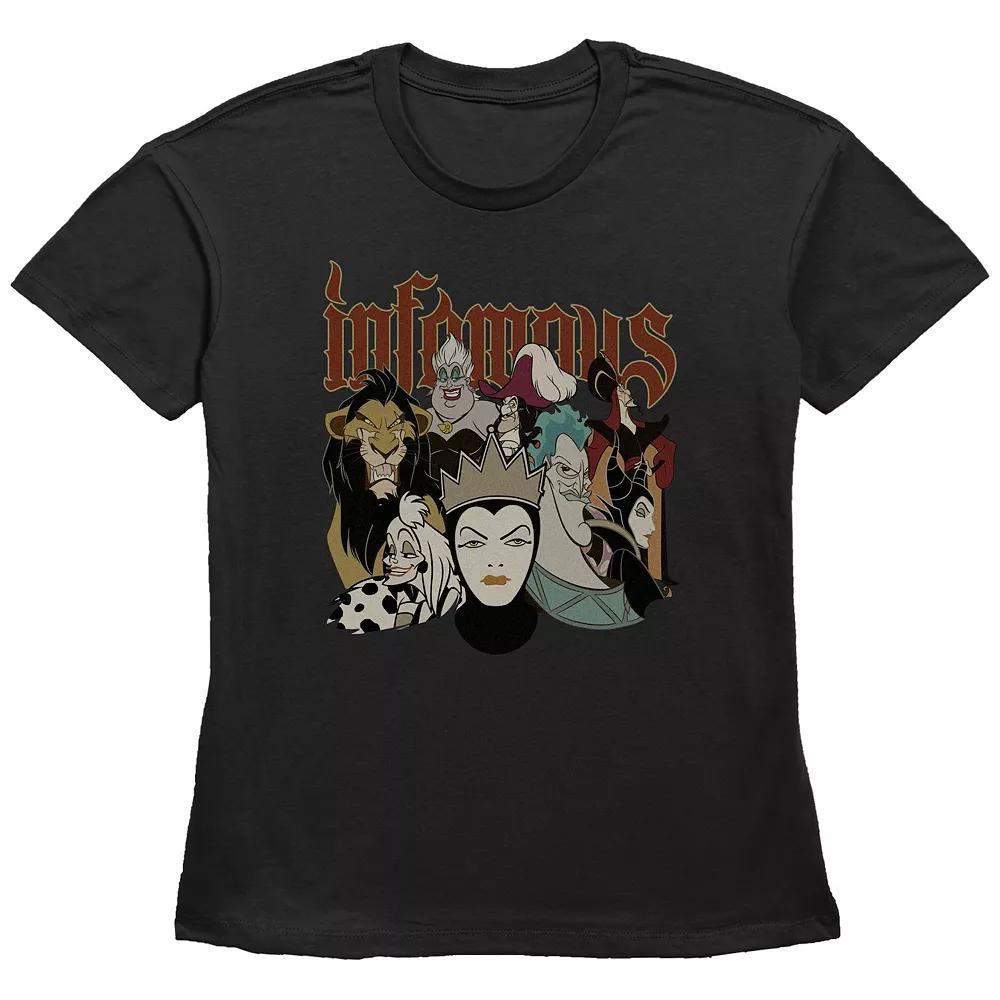 Disney Villains Infamous Characters Women's Graphic Tee,  Product Image