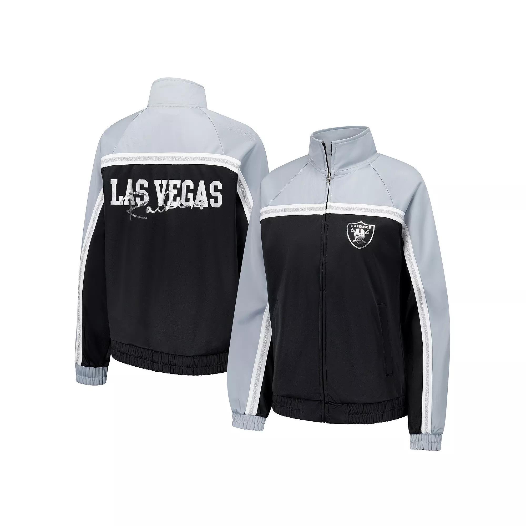 Womens G-III 4Her by Carl Banks Black Las Vegas Raiders Post Game Full-Zip Track Jacket Product Image