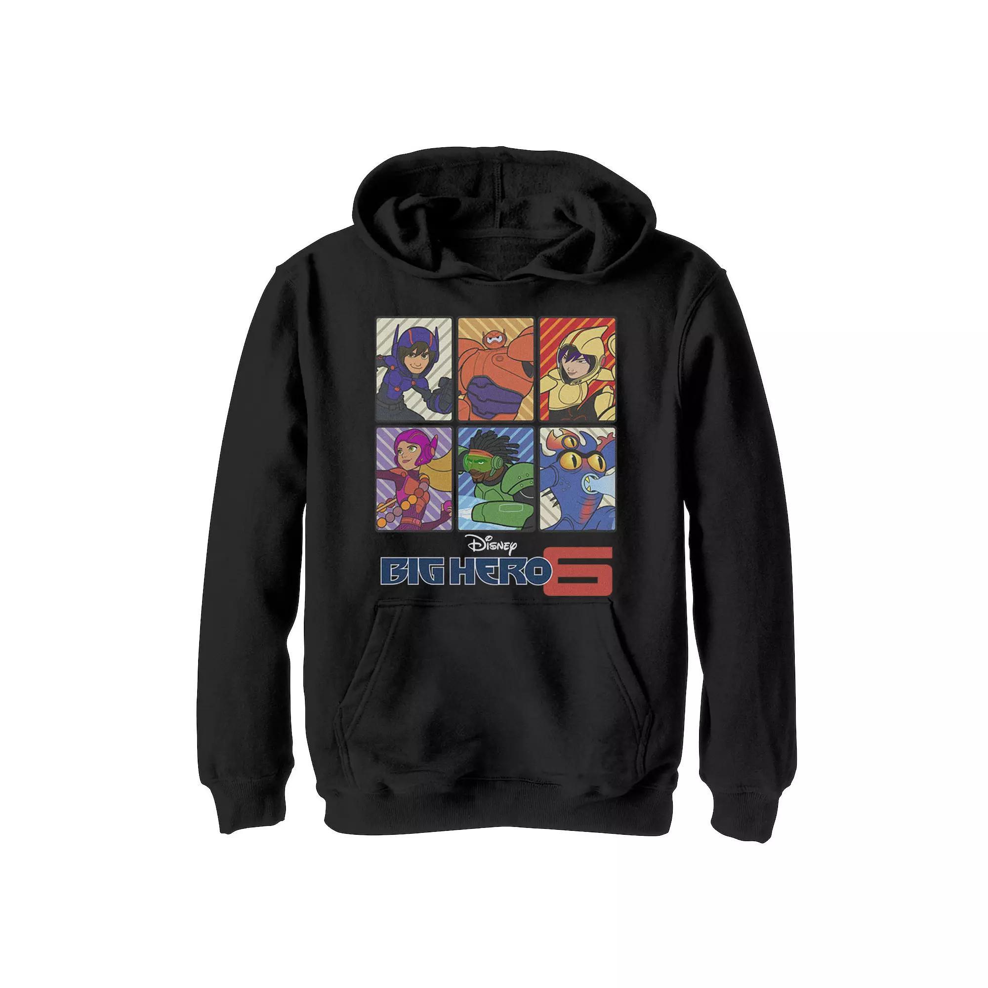 Men's Disney Big Hero 6 Group Shot Panels Title Logo Fleece, Boy's,  Product Image