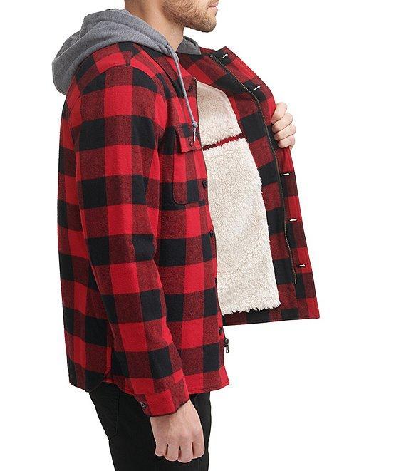 Levi's® Sherpa Lined Classic Flannel Plaid Shirt Jacket Product Image