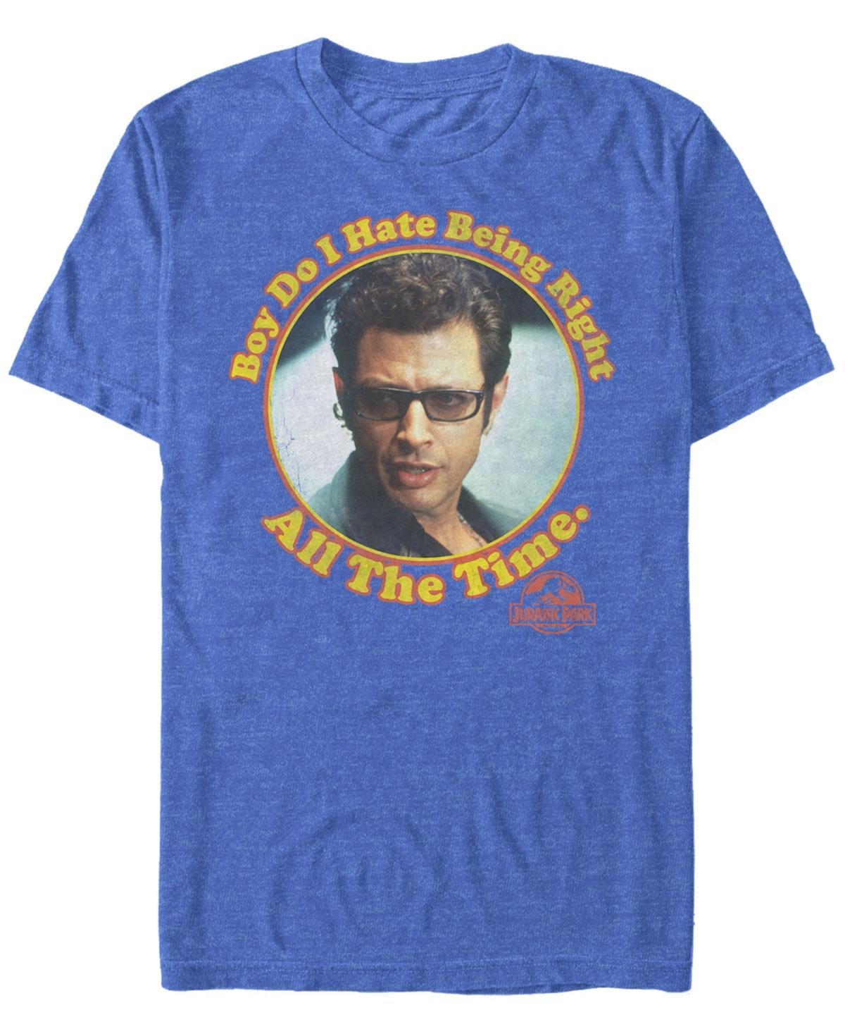 Mens Jurassic Park Dr. Ian Malcolm Graphic Tee Royal Grey Product Image