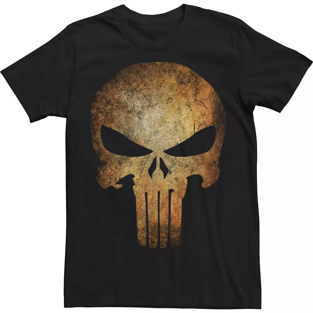 Big & Tall Marvel Punisher Rusted Skull Logo Tee, Men's,  Product Image