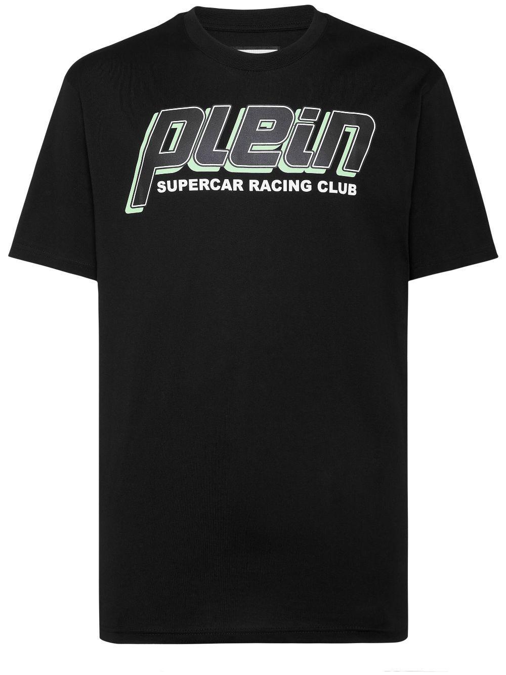 PHILIPP PLEIN Racing Club T-shirt In Black Product Image