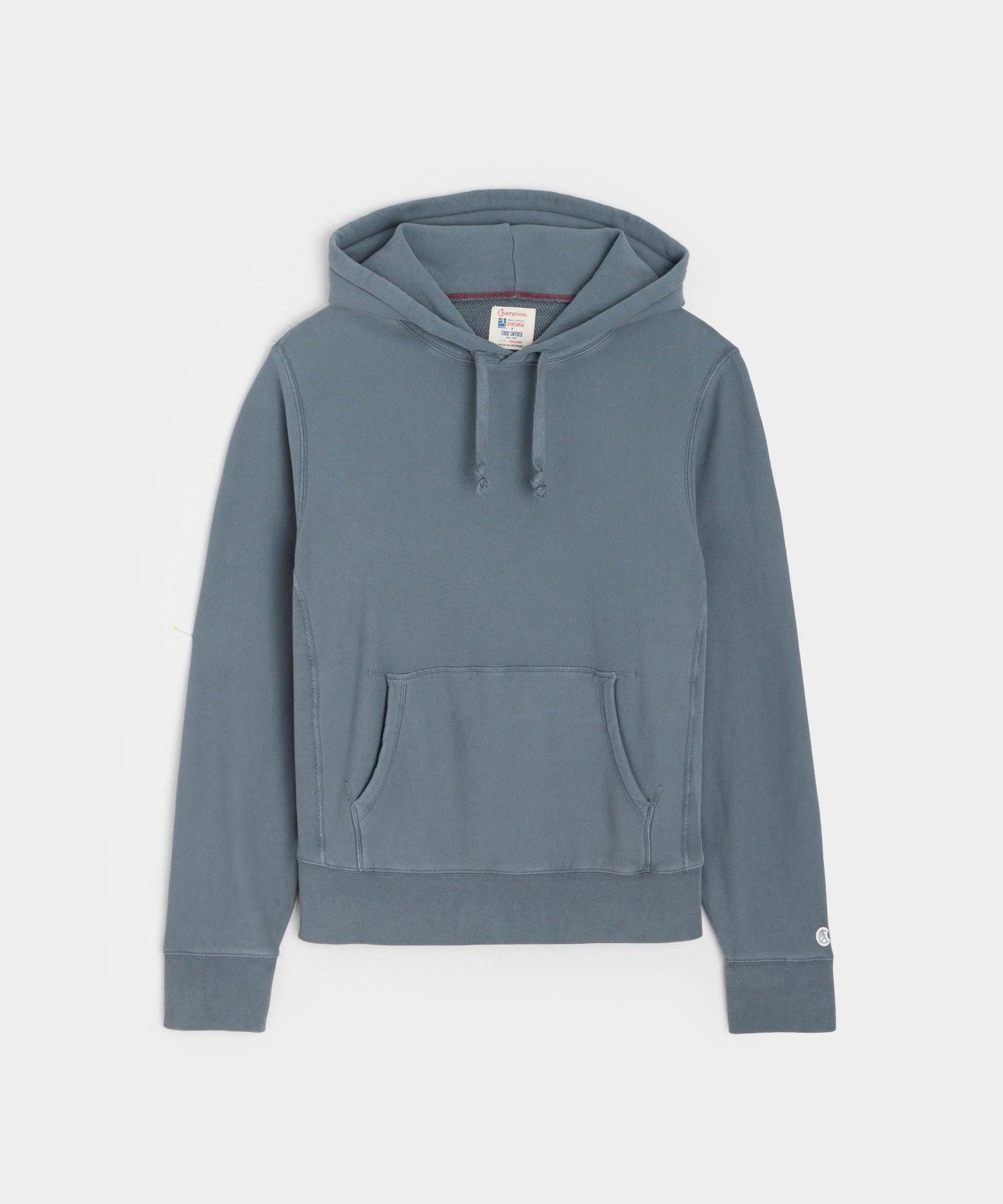 Champion Midweight Popover Hoodie Sweatshirt in Blue Metal Product Image