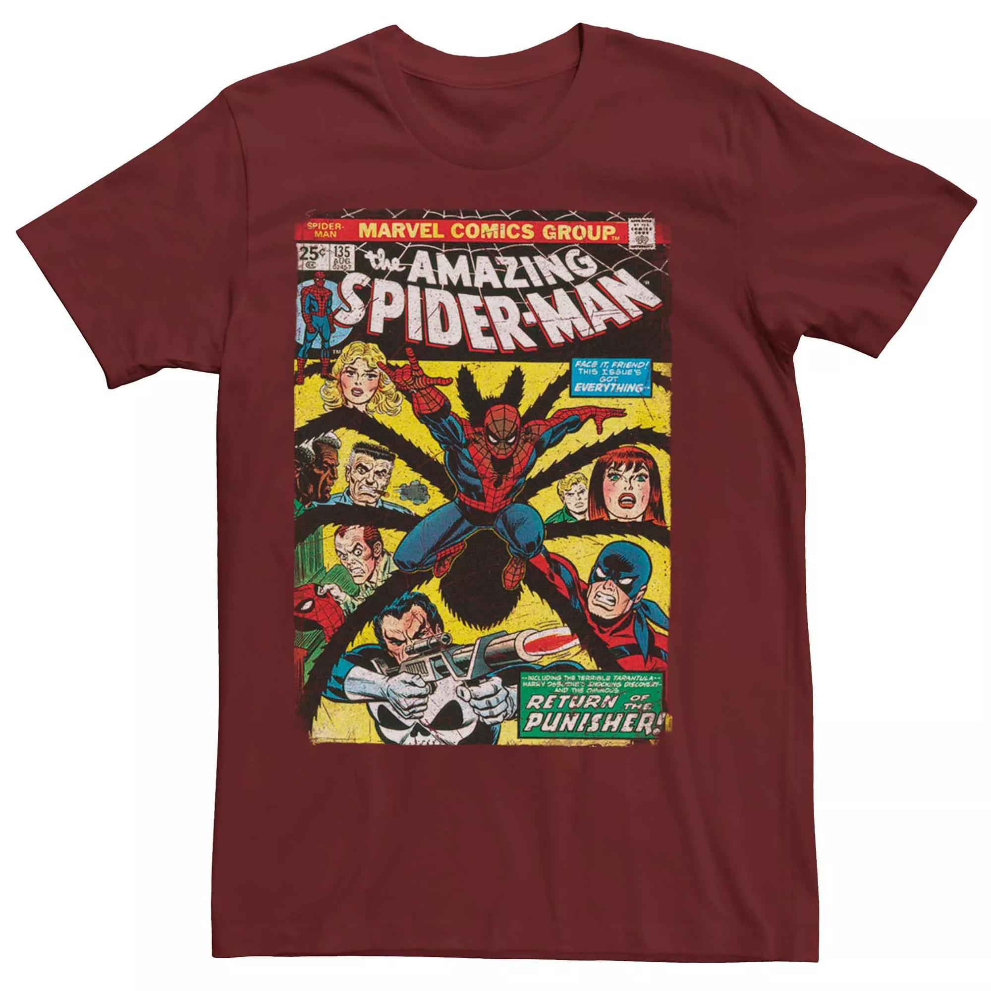 Men's Marvel Spider-Man Return Of The Punisher Comic Tee,  Product Image