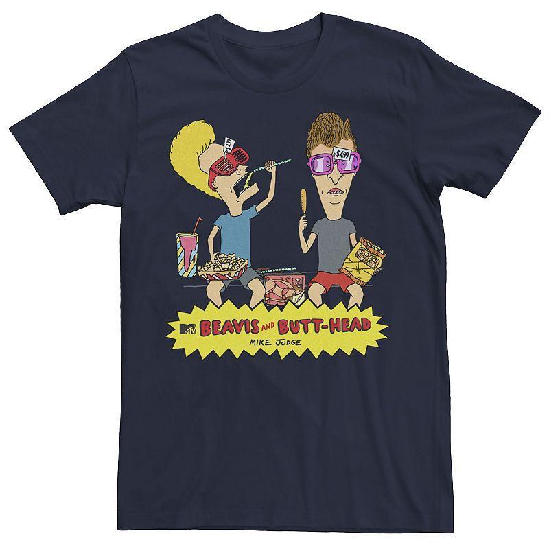 Men's Beavis & Butthead Snacks On The Curb Logo Tee,  Product Image