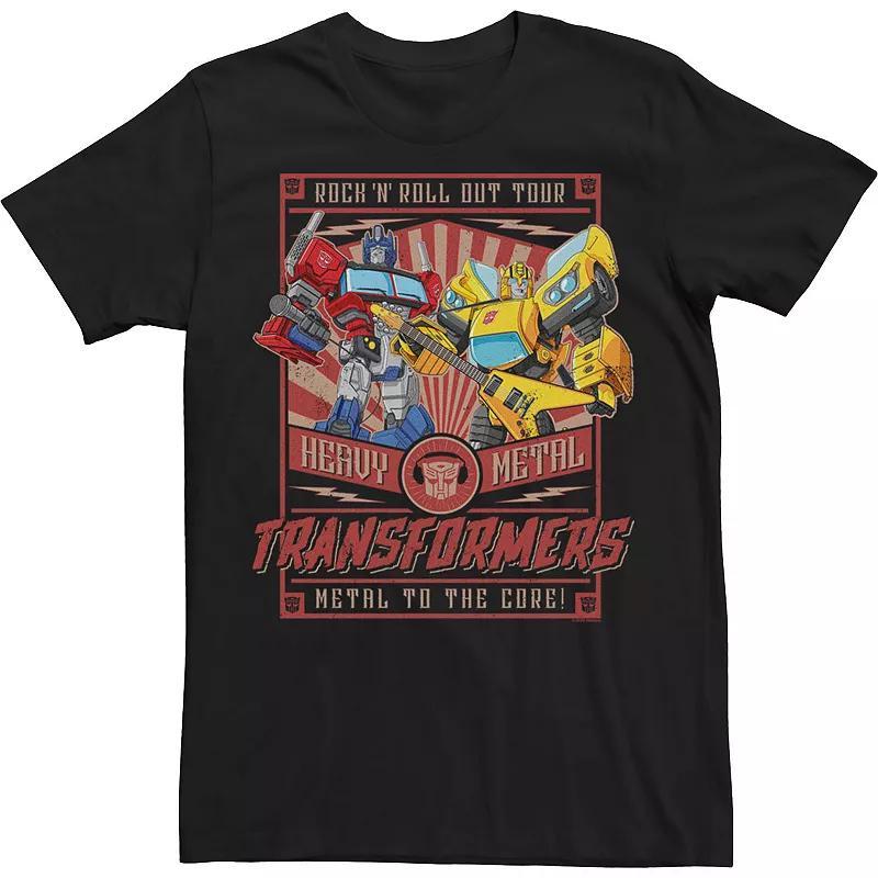 Men's Transformers Rock N Roll Out Tour Heavy Metal Poster Tee,  Product Image