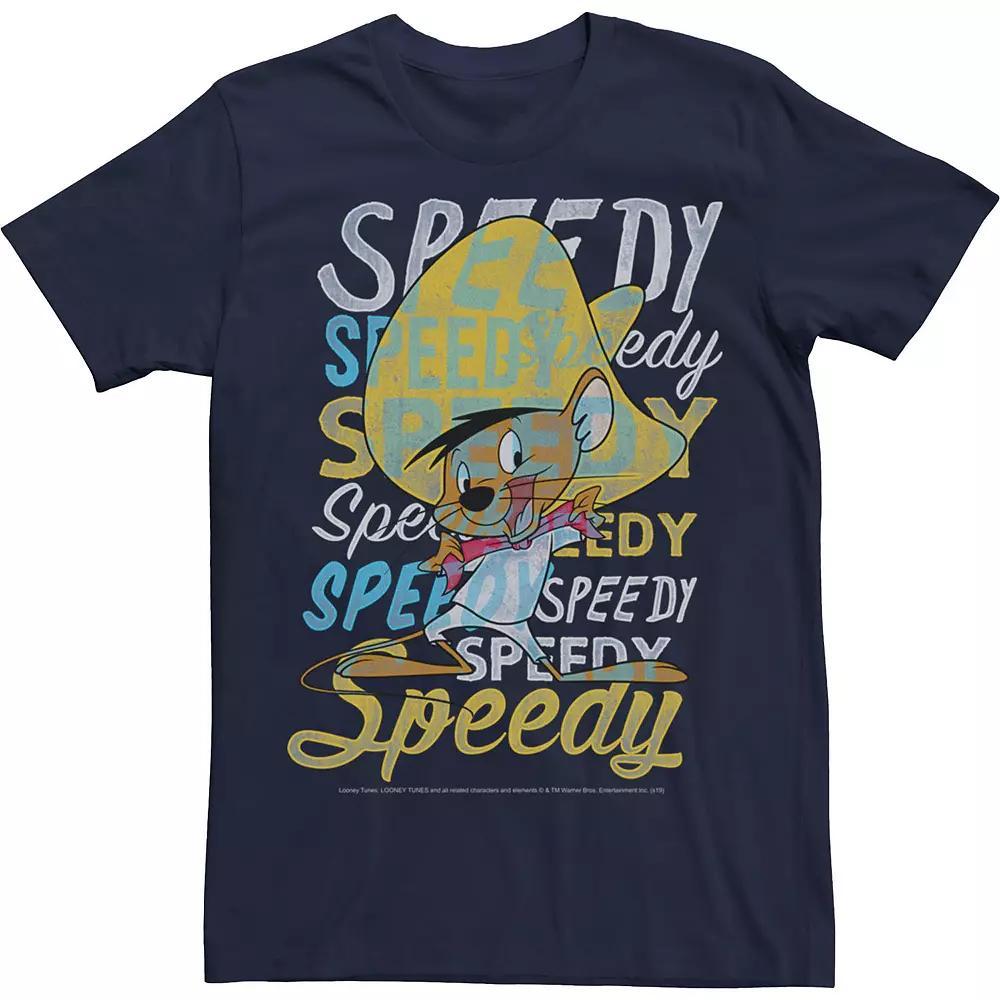 Men's Looney Tunes Speed Gonzales Text Stack Tee,  Product Image