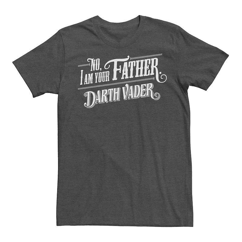 Men's Star Wars No, I Am Your Father Darth Vader Quote Graphic Tee, Size: XXL, Grey Heather Product Image