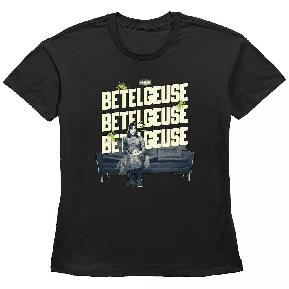 Womens Beetlejuice 2 Astrid On A Couch Graphic Tee Product Image