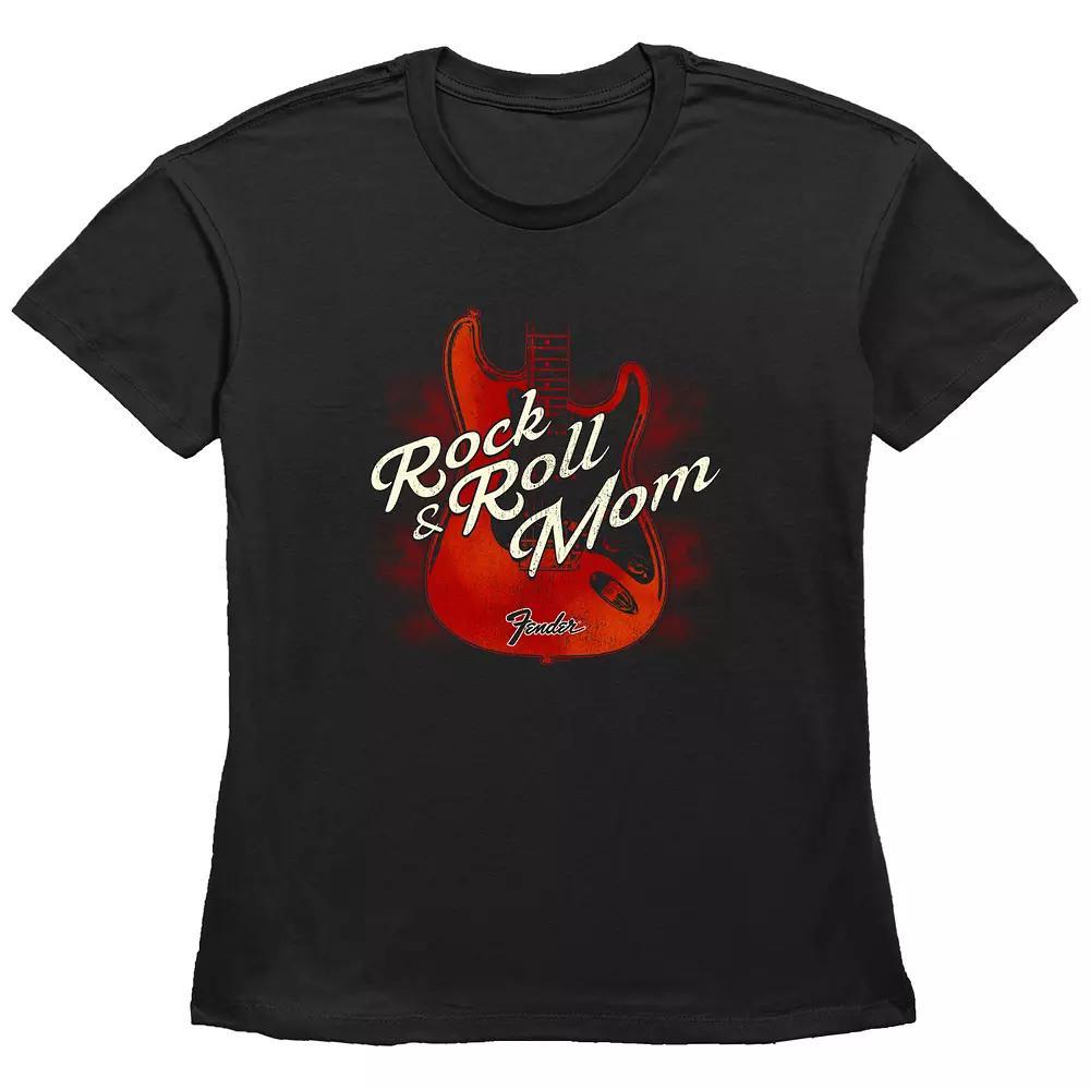 Women's Fender Rock & Roll Mom Basic Fit Graphic Tee,  Product Image