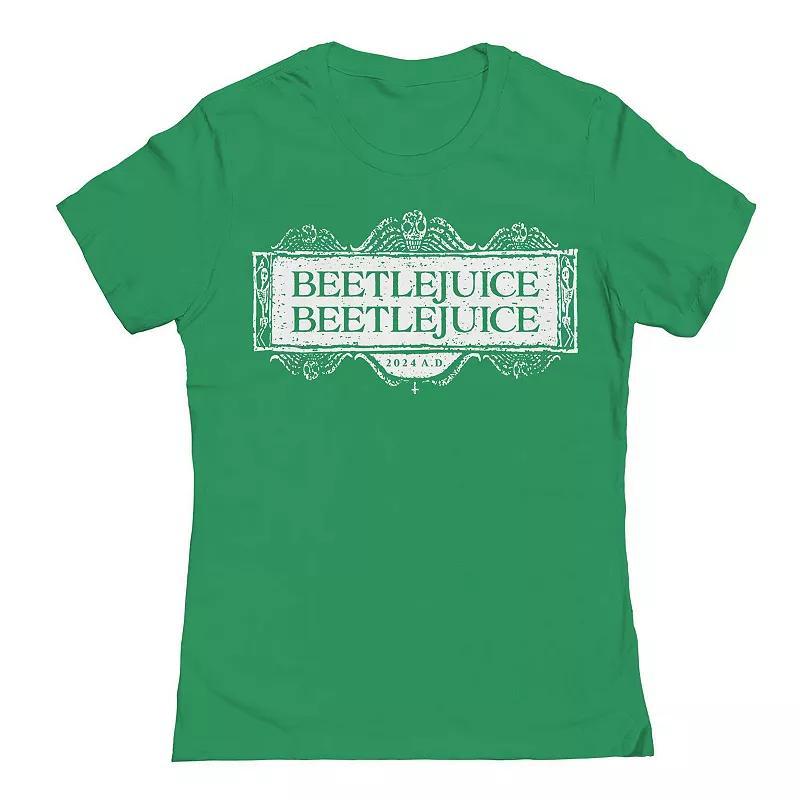 Junior's Beetlejuice Beetlejuice Logo Beetlejuice Graphic Tee, Women's,  Product Image