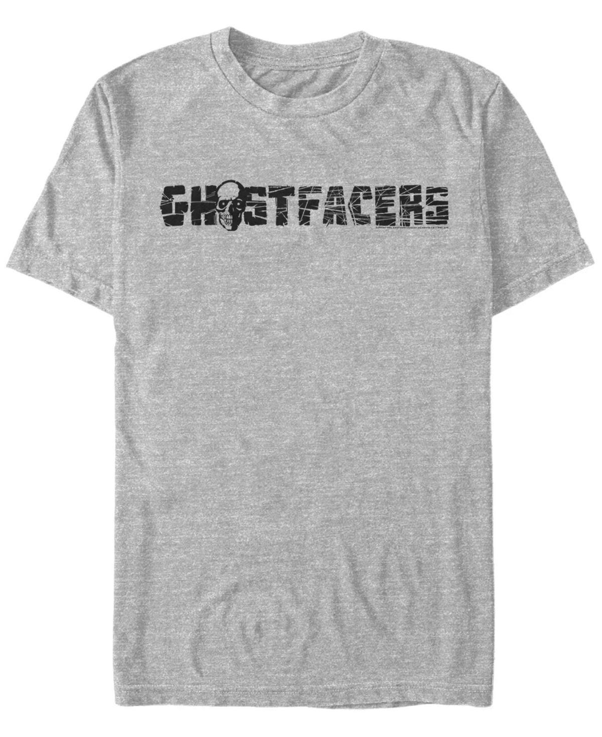 Mens Supernatural Ghostfacers Skull Logo Tee Athletic Grey Product Image