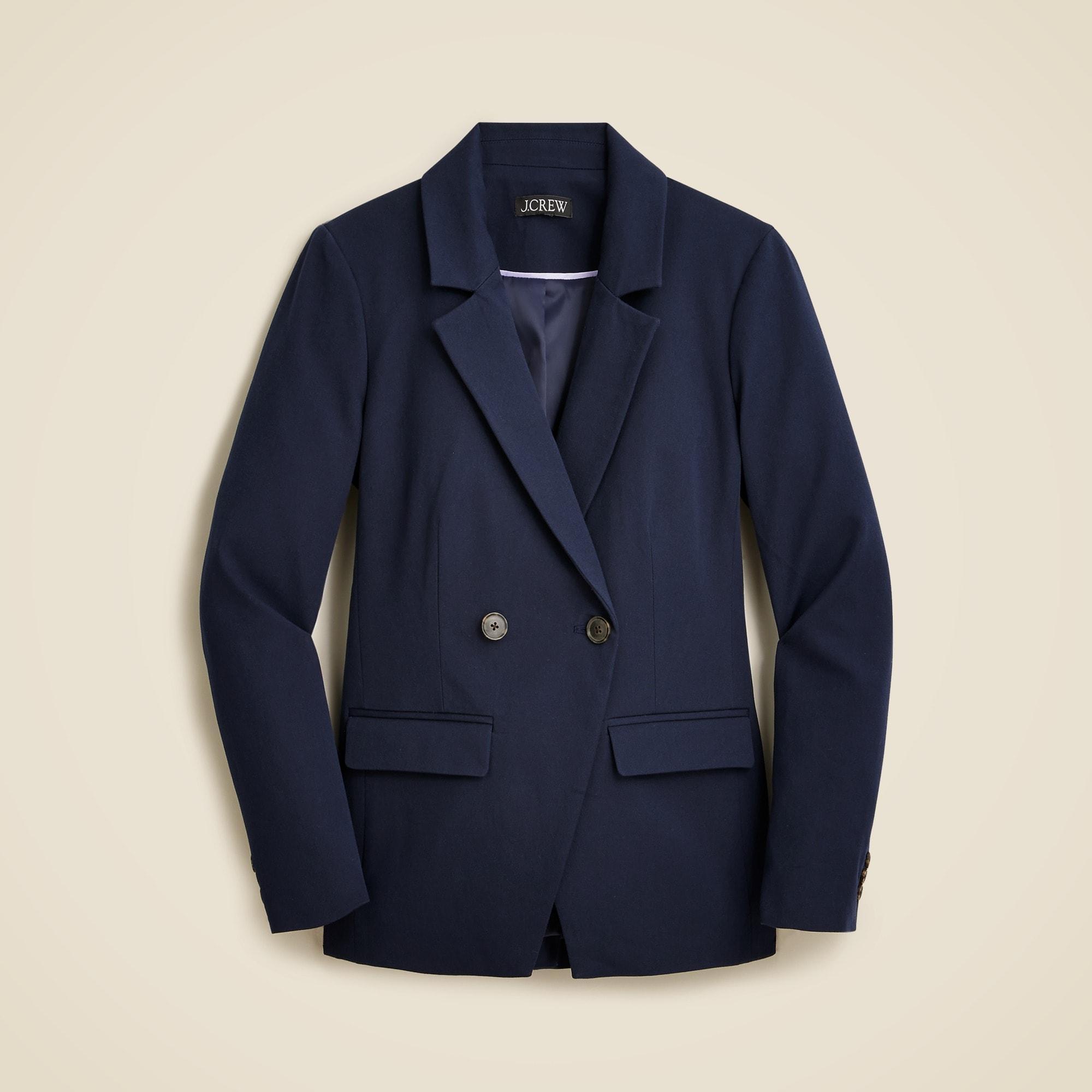 Devon blazer in bi-stretch cotton blend Product Image