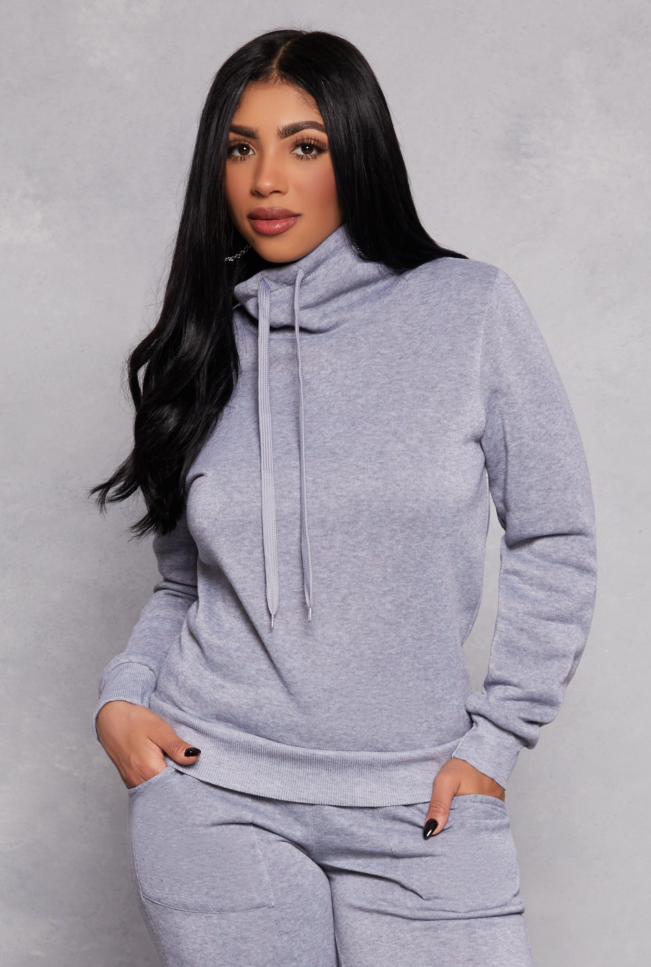 Womens Funnel Neck Sweatshirt Product Image