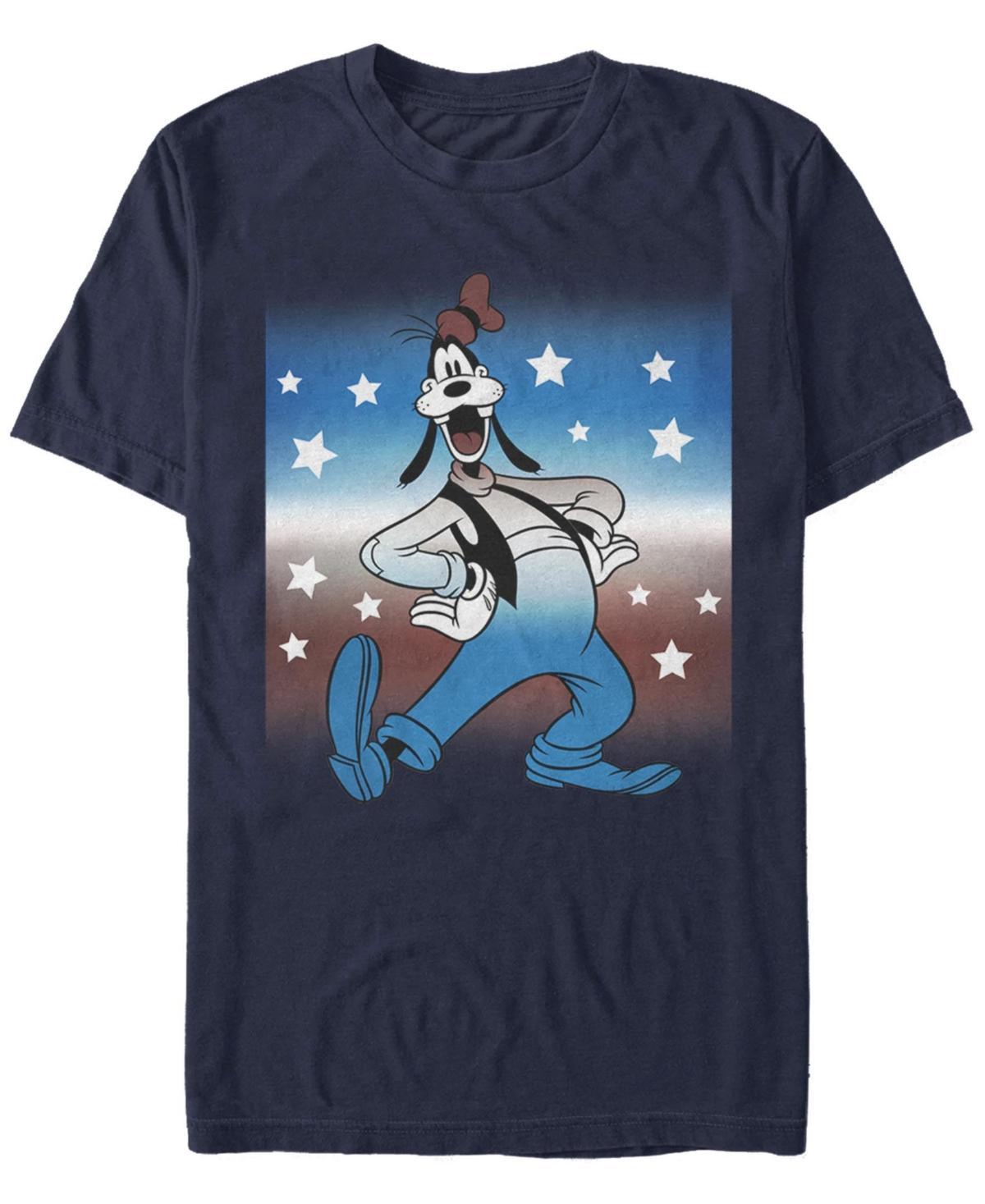 Disney's Mickey And Friends Goofy Men's Americana Portrait Tee, Size: Medium, Blue Product Image