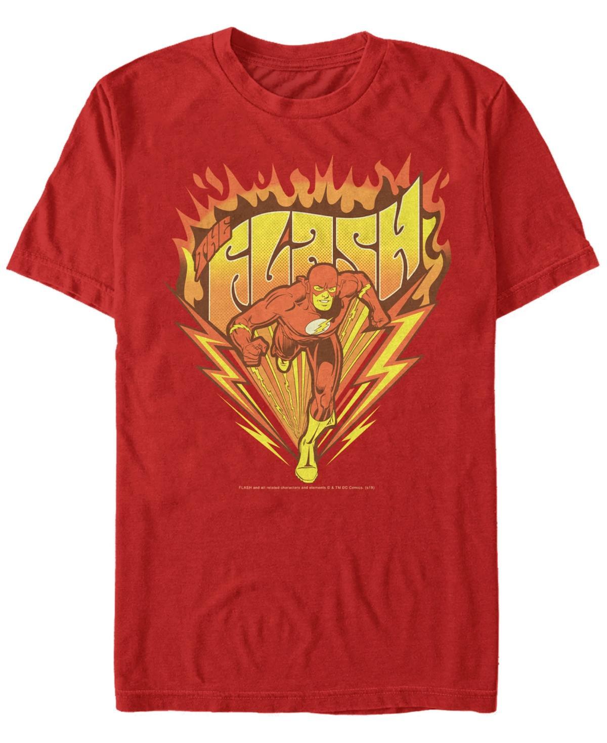 Men's Flash Running Flame Logo Tee, Size: Medium, Red Product Image