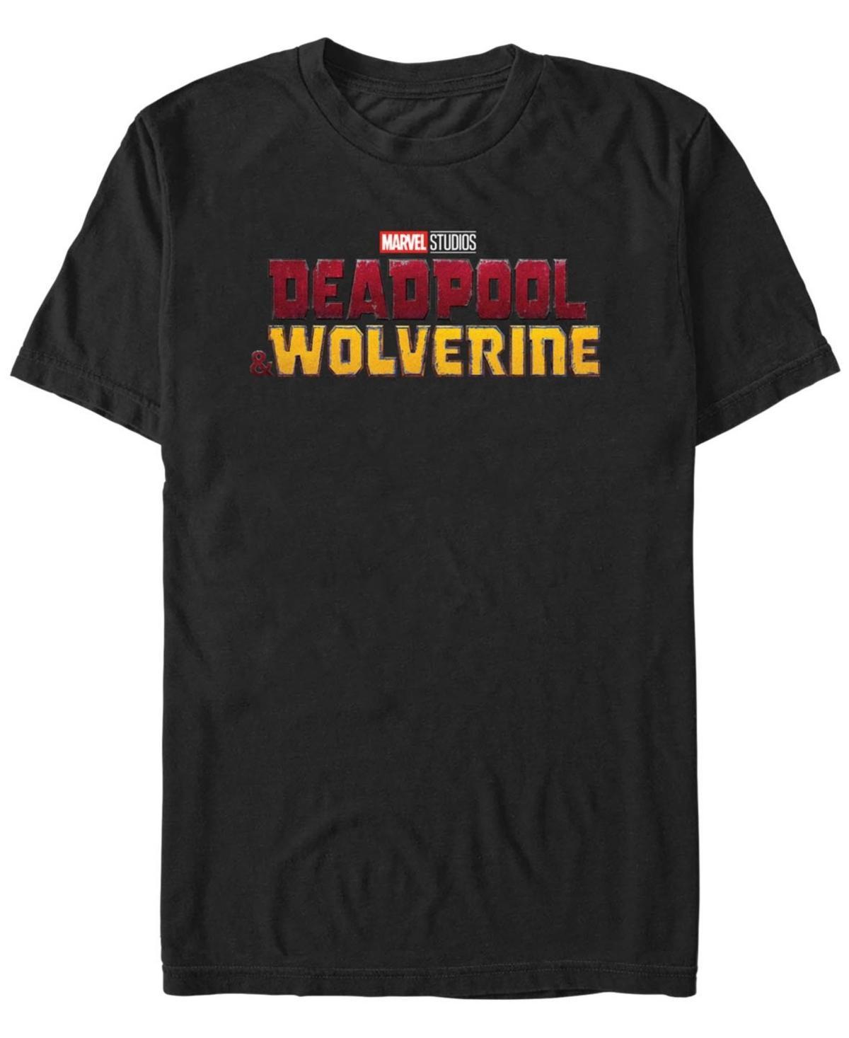 Men's Deadpool And Wolverine Logo Graphic Tee, Size: XS, Black Product Image