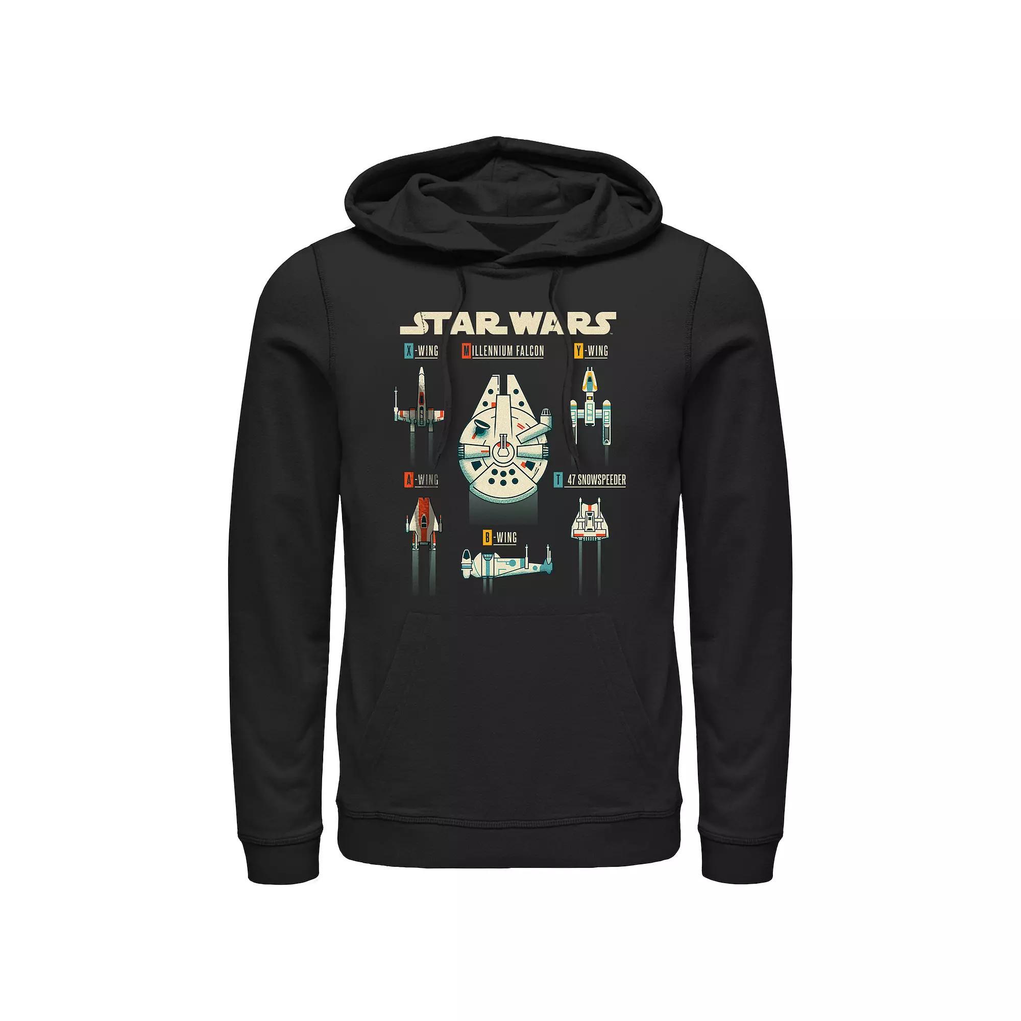 Men's Star Wars Rebel Ships Graphic Hoodie,  Product Image