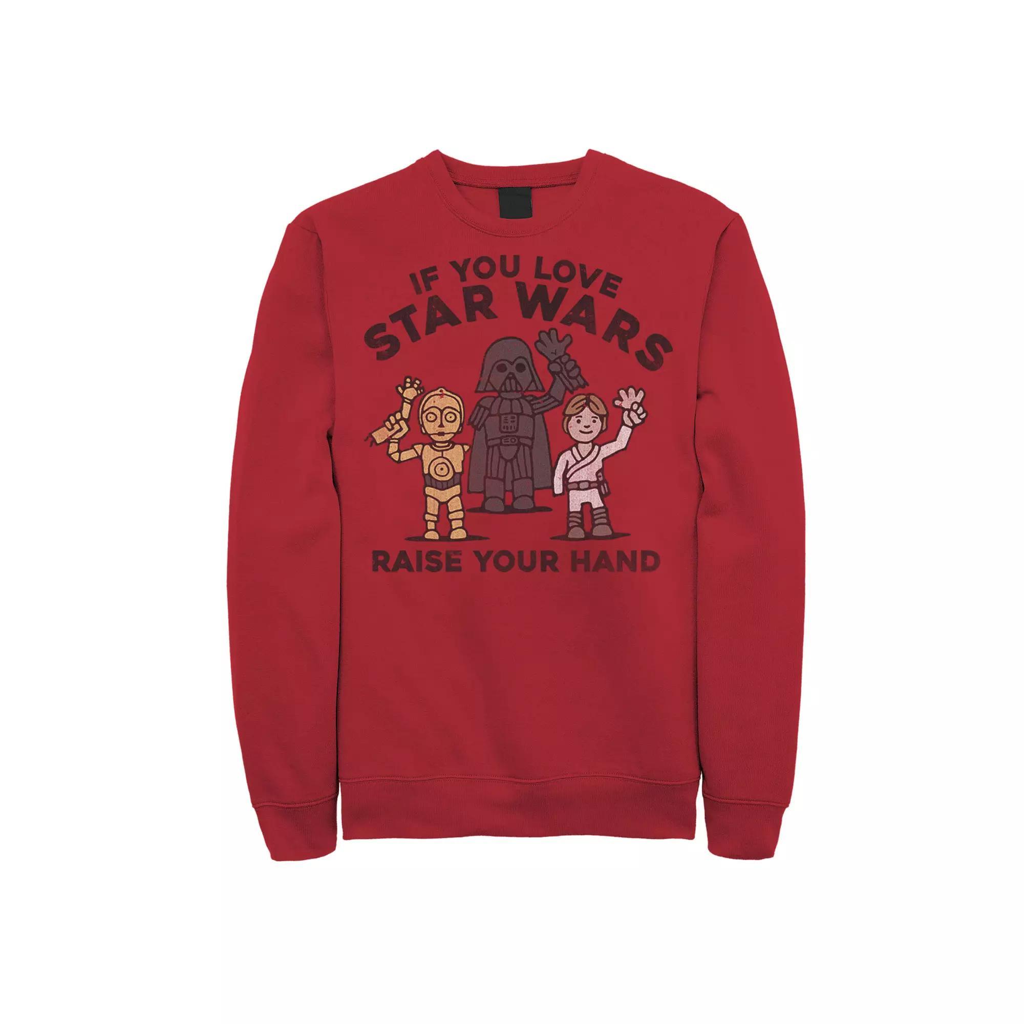 Men's Star Wars Raise Your Hands Doodle Sketch Sweatshirt,  Product Image