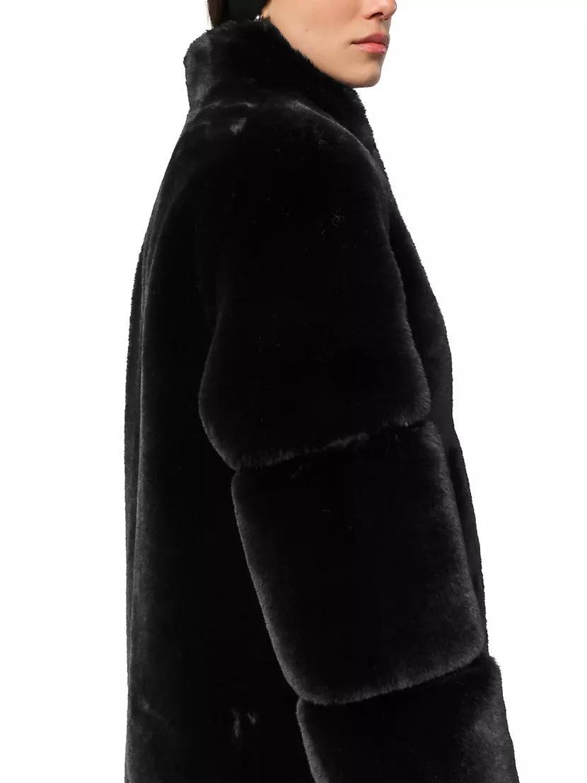 Sylke Paneled Faux Fur Long Coat Product Image