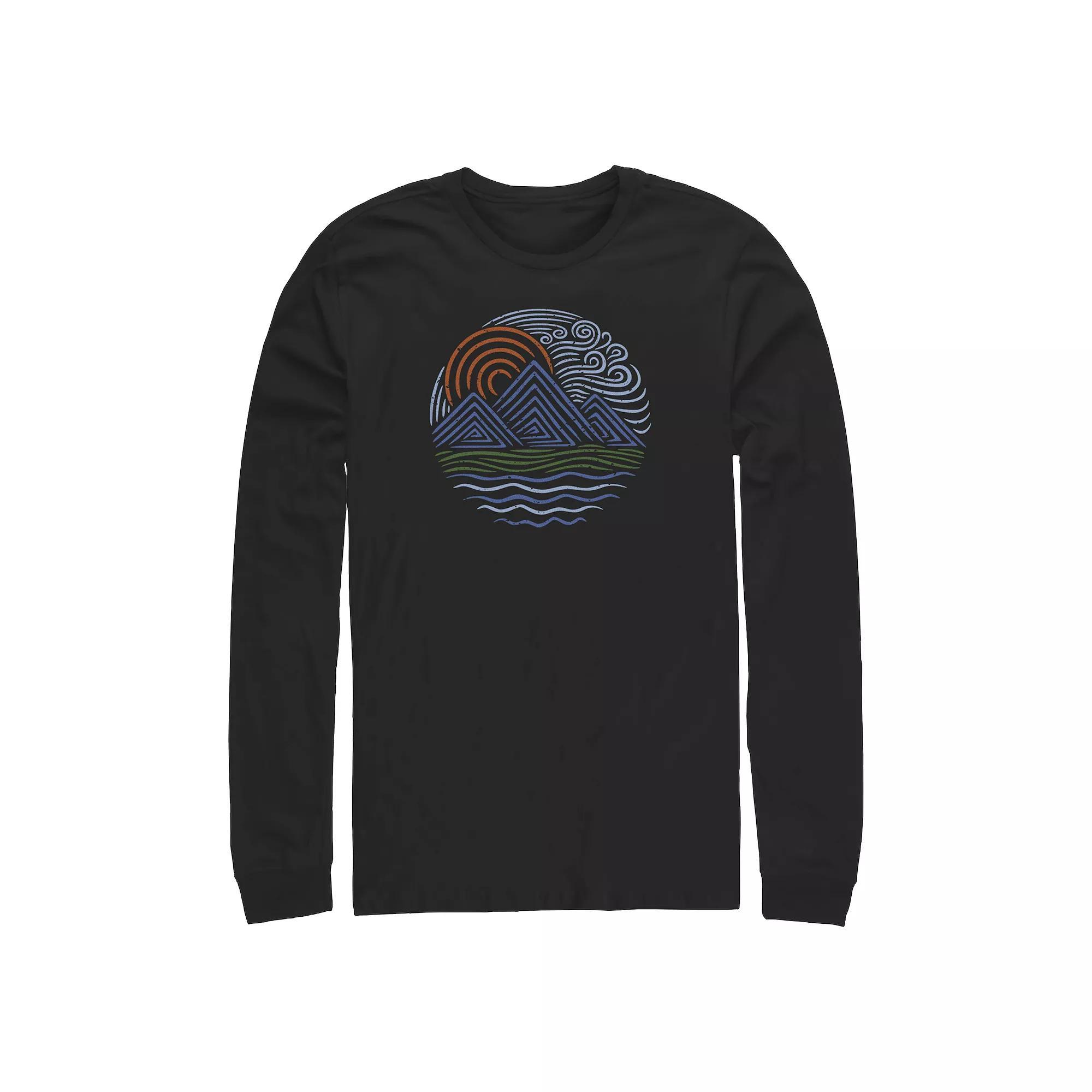 Big & Tall Out There Poster Long Sleeve Graphic Tee, Men's,  Product Image