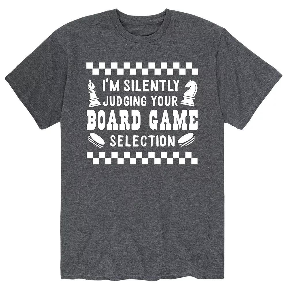 Men's Silently Judging Board Games Tee, Size: Medium, Gray Product Image